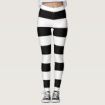 Leggings Las mujeres de rayas blancas y negras de moda<br><div class="desc">Diseño de las piernas femeninas de moda en franjas blancas y negras. Es adecuado para el equipamiento de yoga,  para hacer footing,  para aerobic,  para el desgaste diario informal,  etc. Y hace un lindo regalo de cumpleaños,  regalo de Navidad,  etc para ella/mujeres.</div>