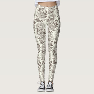 Leggings Las peonetas y las mariposas bloquean la impresión