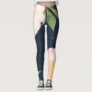 Leggings Las piernas de las mujeres beben cosmos rosados en