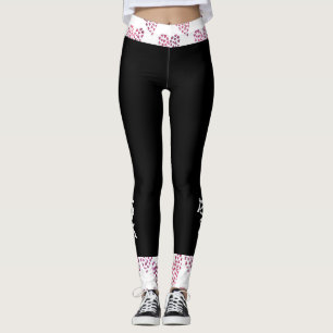 Leggings Las piernas de las mujeres de amor al corazón ros