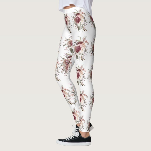 Leggings Las piernas de una mujer floral (Izquierda)