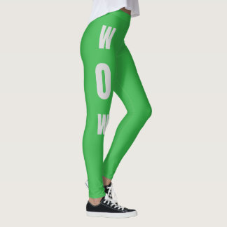 Leggings Las piernas impecables de las mujeres en verde