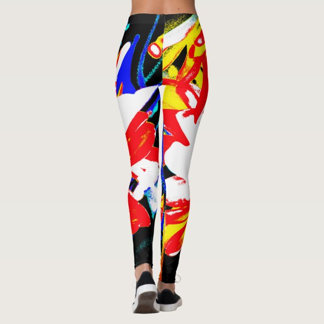 Leggings Las polainas atractivas   "vida urbana " de las (Reverso)