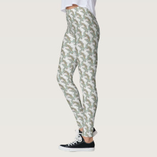 Leggings Las polainas blancas del conejo palidecen -