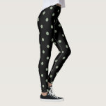 Leggings Las polainas clásicas del lunar -<br><div class="desc">Estas polainas lindas ofrecen una impresión verde negra y del susurro clásica del lunar. ¡Llévelas al gimnasio,  clase de la yoga,  en funcionamientos de la diligencia,  o gandulear alrededor la casa! ¡Añádala a sus polainas colección o regalo ellas alguien que usted ama!</div>