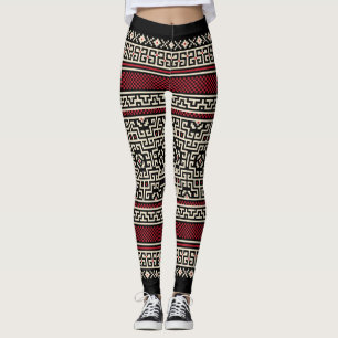 Leggings Las polainas de las mujeres aztecas de la