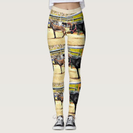 Leggings Las polainas de las mujeres "cuatro caballos y un
