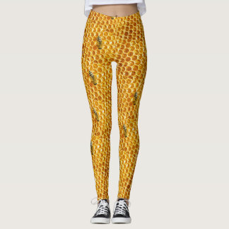 Leggings Las polainas de las mujeres de la abeja de la miel