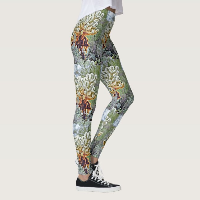 Leggings Las polainas "de las mujeres de salto del cactus" (Derecha)