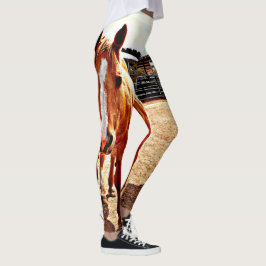 Leggings Las polainas de las mujeres del caballo del