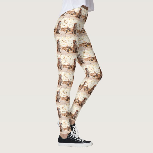 Leggings Las polainas de las mujeres del "cacahuete" (Derecha)