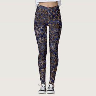 Leggings Las polainas de las mujeres del damasco del