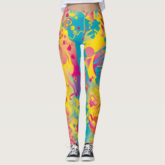 Leggings Las polainas de las mujeres DJ-Modeladas (Anverso)