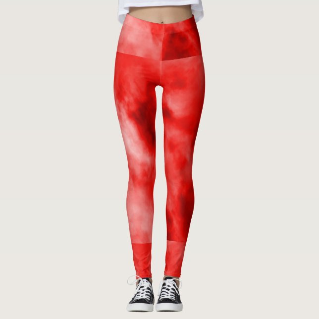 Leggings Las polainas de las mujeres rojas (Anverso)