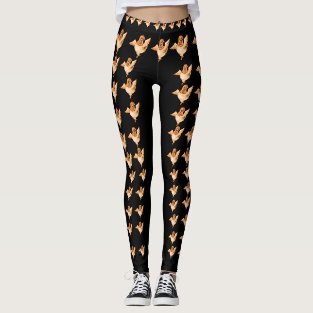 Leggings Las polainas del pollo son ése comfy. (Anverso)