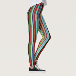 Leggings Las rayas de colores de la abuela, con aspecto sua