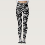 Leggings Las vidas negras importan<br><div class="desc">Las vidas negras importan Las leggings con diseño de patrones de tipografía</div>