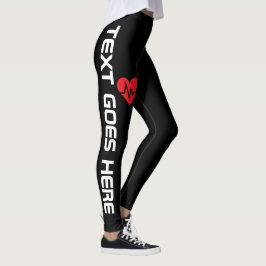 Leggings Latido de Corazón Personalizado