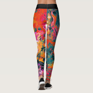 Leggings Lava abstracta