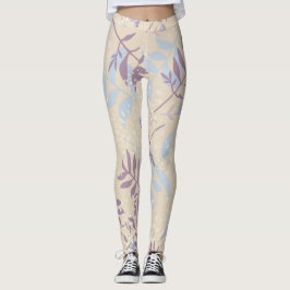 Leggings Lavanda Botánica | Floral Pastel Elegante