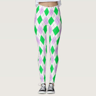Leggings Lavanda Y Argel Verde