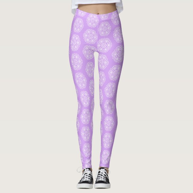 Leggings Lavender Mandala (Anverso)