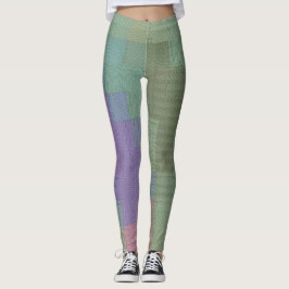 Leggings Lavender Sage Plaid