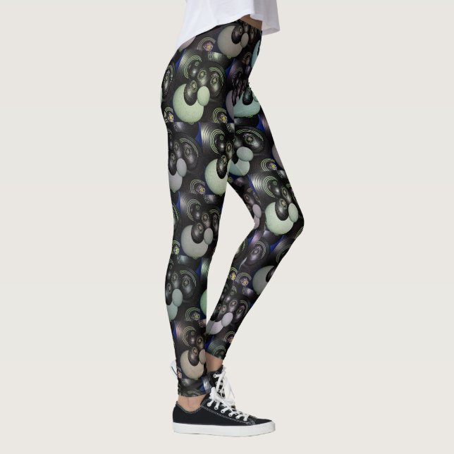 Leggings Lawn Bowls Resumen Arte, (Derecha)