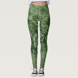 Leggings "Lazo de cosecha verde esmeralda"