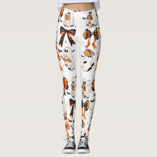 Leggings Lazos Cute de Halloween Fantasmas Leyendo