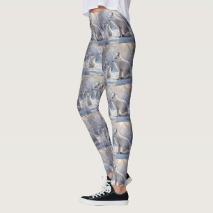 Leggings "Lazos escarchados: La zorra ártica y su cría"