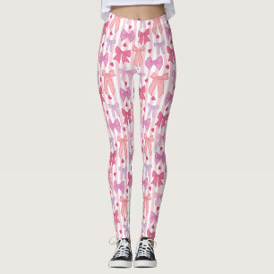 Leggings Lazos y Rayas Pastel Femeninos