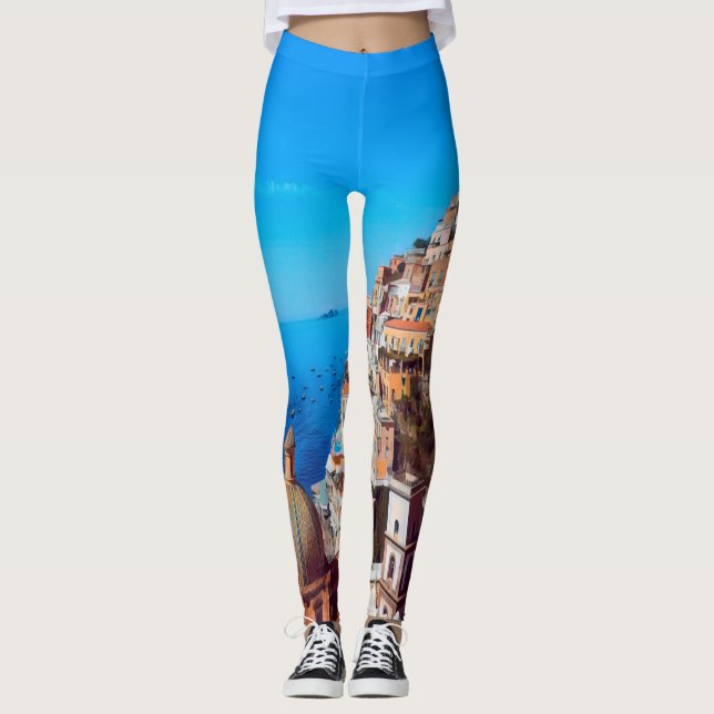 Leggings ldp POSITANO - Costa Amalfitana - Panorama (Anverso)