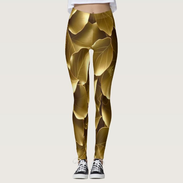 Leggings Leaf dorado (Anverso)
