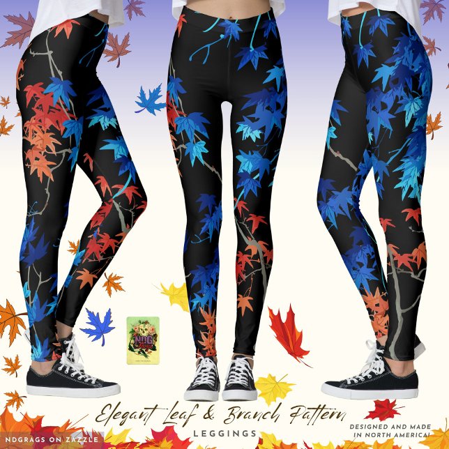 Leggings Leaf elegante y ramas (Subido por el creador)