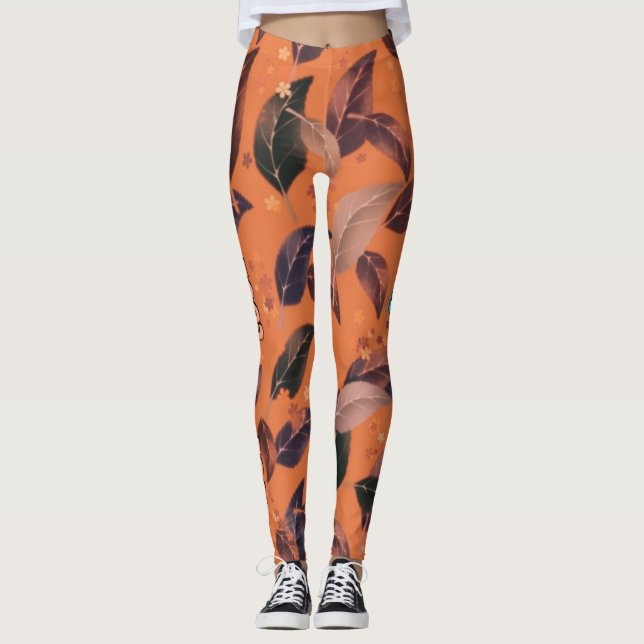 Leggings Leafs n flores (Anverso)