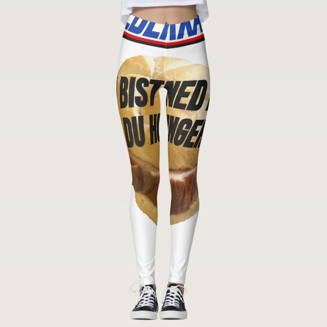 Leggings Leberkas - Du bist ned du wenn du HUNGER host (Anverso)