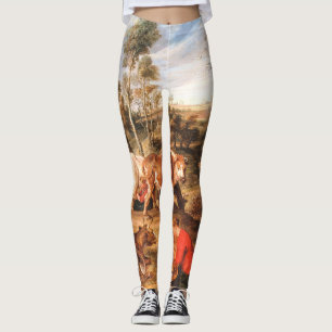 Leggings Lecheras con ganado en un paisaje, 'La granja de L