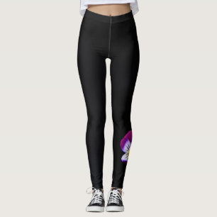 Leggings Lector de flor violeta