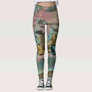 Leggings Leer libros, beber café