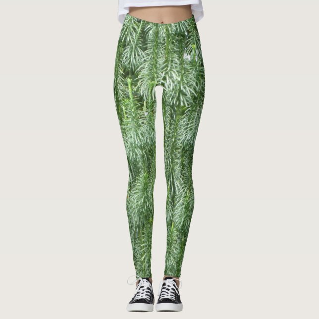 Leggings Legado de coníferas verdes (Anverso)