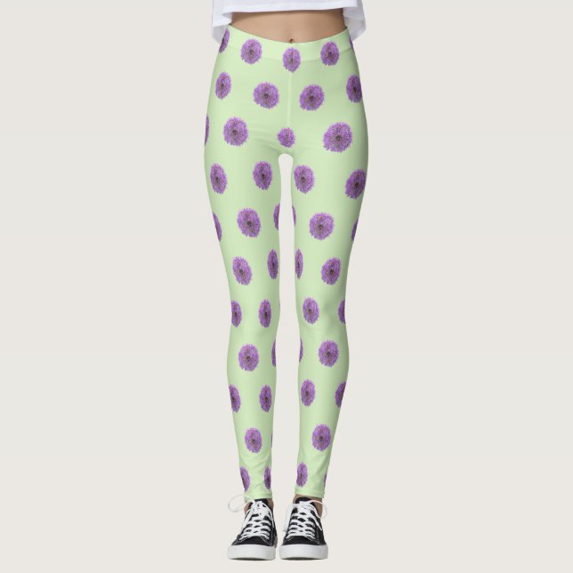 Leggings Legado del patrón de la bombilla de Allium (Anverso)