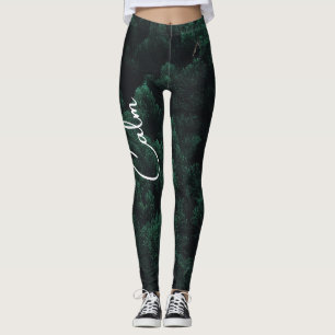 Leggings Legado ecológico verde de naturaleza minimalista