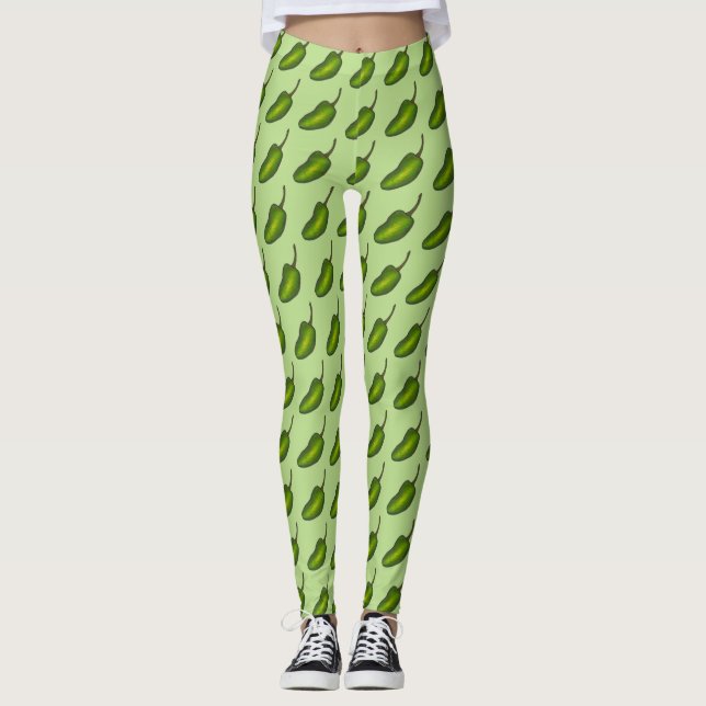 Leggings Legado gastronómica jalapeño verde caliente jalape (Anverso)