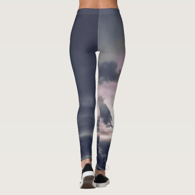 LEGGINGS LEGADOS IMPRESIONADOS NUBES OSCURAS EN GRIS DE SOL (Reverso)