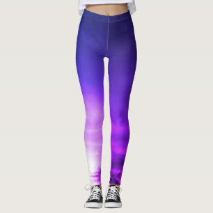 LEGGINGS LEGADOS IMPRESIONADOS NUBES OSCUROS EN EL SOL PURP