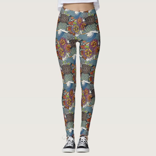 Leggings leggatas de pizarra azul marsh NC (Anverso)