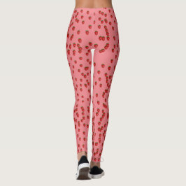 Leggings leggatas rosadas de fresa