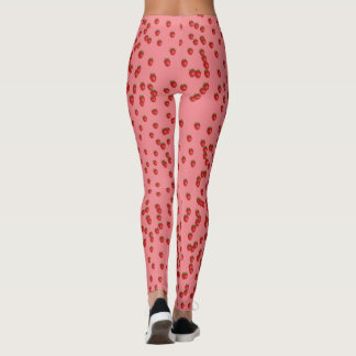Leggings leggatas rosadas de fresa