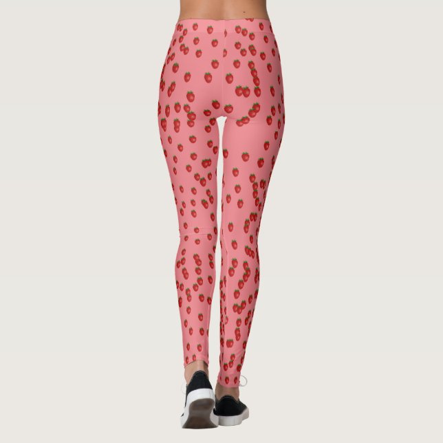 Leggings leggatas rosadas de fresa (Reverso)